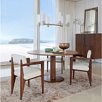 Кресло обеденное Alcove White Boucle из массива ореха варинант исполнения - 10 | Loft Concept в Красноярске