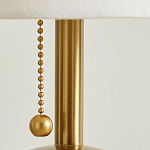 Настольная лампа на круглом основании из натурального камня Bartolomeo варинант исполнения - 3 | Loft Concept в Красноярске