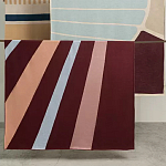 Плед из хлопка с геометрическим рисунком Elan Stripe Addison варинант исполнения - 7 | Loft Concept в Красноярске