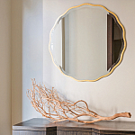 Золотое настенное зеркало Yvon Mirror варинант исполнения - 2 | Loft Concept в Красноярске