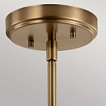 Подвесной светильник цвета латунь с прозрачным стеклянным плафоном в форме колокола Kichler варинант исполнения - 6 | Loft Concept в Красноярске