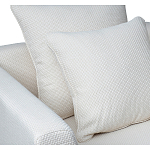 Дизайнерское кресло мягкое с обивкой из рогожки кремового цвета Decoration of Everything варинант исполнения - 2 | Loft Concept в Красноярске