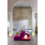 Дизайнерский кофейный стол на круглых ножках Poltronova T02 Pink Coffee Table варинант исполнения - 9 | Loft Concept в Красноярске