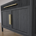 Буфет Primo с двумя ящиками и двумя фасадами Черный дуб варинант исполнения - 6 | Loft Concept в Красноярске