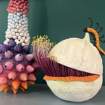 Статуэтка фантастический фрукт Exotic Tropical Fruit orange and white 67 варинант исполнения - 1 | Loft Concept в Красноярске