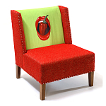 FUN Armchair "Chili Pepper" Red Дизайнерское кресло с цветным принтом варинант исполнения - 3 | Loft Concept в Красноярске