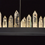 Люстра с двумя кольцами черного цвета с хрустальными элементами QUARTZ CRYSTAL варинант исполнения - 7 | Loft Concept в Красноярске