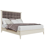 Кровать из массива бука с мягким изголовьем Tasteful Furniture варинант исполнения - 1 | Loft Concept в Красноярске