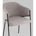 Стул Brace букле серый варинант исполнения - 2 | Loft Concept в Красноярске