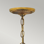 Люстра цвета латунь с 5-ю плафонами из рельефного стекла в форме ананаса Hinkley варинант исполнения - 6 | Loft Concept в Красноярске