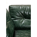 Диван Лофт Натуральная Винтажная кожа Зеленый Two Seat Encounter Leather Sofa варинант исполнения - 4 | Loft Concept в Красноярске