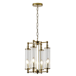 Люстра 4-мя прозрачными цилиндрическими плафонами Jeanette варинант исполнения - 2 | Loft Concept в Красноярске