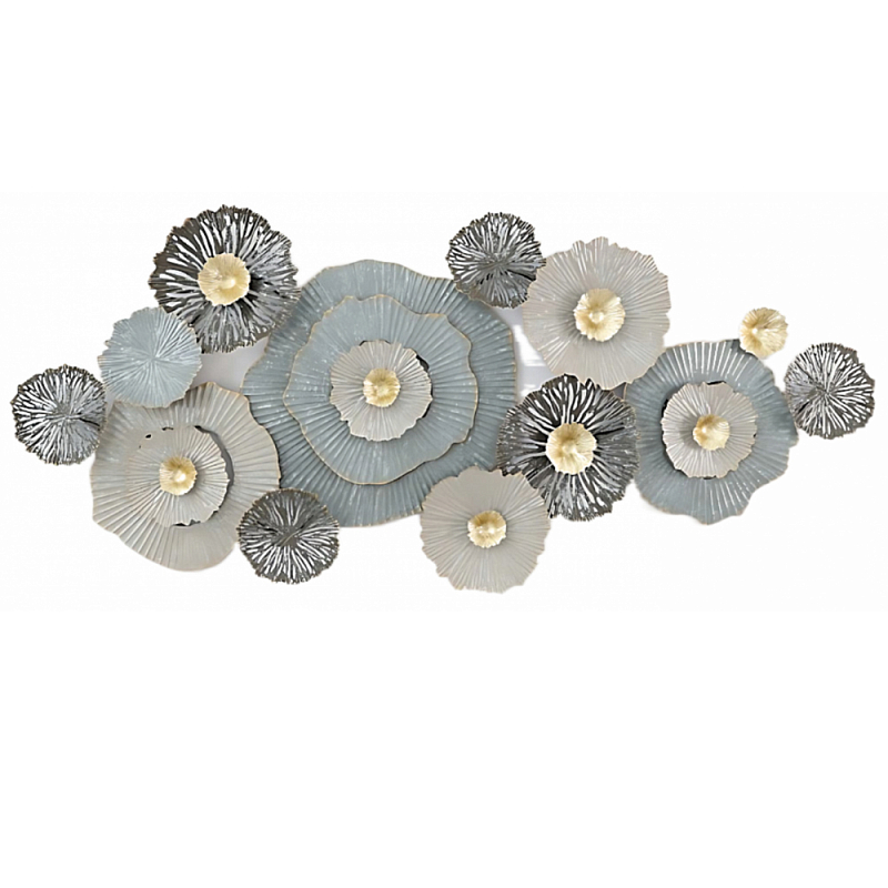 Панно настенное Blank Sheet Gray Flower Серый Панно настенное Blank Sheet Gray Flower Серый в Красноярске | Loft Concept