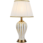 Настольная лампа с абажуром Celestina White Gold Lampshade Table Lamp варинант исполнения - 1 | Loft Concept в Красноярске
