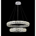 Люстра на 2 кольца с текстурной огранкой Reflection of Reality варинант исполнения - 9 | Loft Concept в Красноярске