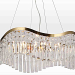 Люстра подвесная волнистой формы с хрустальными подвесками Ludivine Lighting варинант исполнения - 4 | Loft Concept в Красноярске