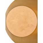 Бра круглое с плафоном из натурального камня на латунном основании Cryptocrystalline Stone варинант исполнения - 4 | Loft Concept в Красноярске