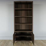 Книжный Стеллаж Elsa Dreams Walnut с задней стенкой варинант исполнения - 3 | Loft Concept в Красноярске