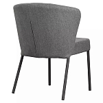 Стул серый с широкой закругленной спинкой Chair Gray Attractive варинант исполнения - 3 | Loft Concept в Красноярске