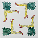 Плитка дизайнерская с рисунком Пина Колада варинант исполнения - 2 | Loft Concept в Красноярске