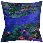 Подушка декоративная с цветочным принтом Impressionism in Art варинант исполнения - 2 | Loft Concept в Красноярске