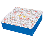 Чайный сервиз из фарфора синий на 6 персон 14 предметов Flower Porcelain Collection варинант исполнения - 4 | Loft Concept в Красноярске