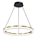 Люстра подвесная круглая светодиодная с золотым каркасом Ring Horizontal варинант исполнения - 1 | Loft Concept в Красноярске