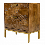 Прикроватная тумба с фактурным фасадом Termite варинант исполнения - 3 | Loft Concept в Красноярске