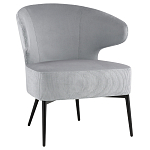 Современное мягкое кресло на металлических ножках Rakush Grey варинант исполнения - 1 | Loft Concept в Красноярске