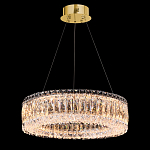 Люстра подвесная круглая из прозрачного хрусталя с золотым корпусом Selfsufficient варинант исполнения - 1 | Loft Concept в Красноярске