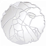 Зеркало кругле в декоративной раме белого цвета White Ratio варинант исполнения - 1 | Loft Concept в Красноярске