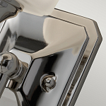 Бра для ванных комнат с белым матовым плафоном квадратной формы на основании цвета хром Feiss варинант исполнения - 3 | Loft Concept в Красноярске