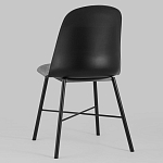 Стул из прочного пластика на металлическом основании Anora Black варинант исполнения - 5 | Loft Concept в Красноярске