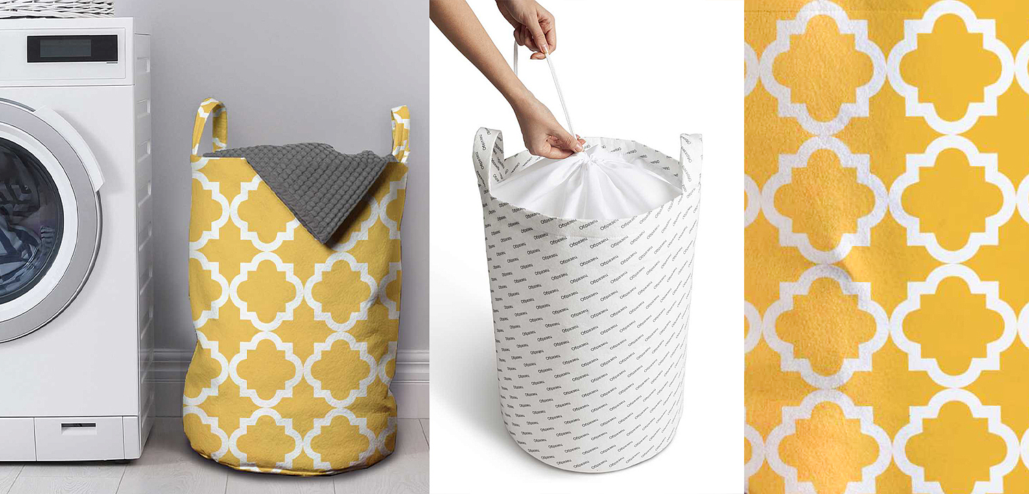 Корзина Yellow Ornament Basket Корзина Yellow Ornament Basket - Loft-Concept в Красноярске