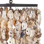 Люстра овальная с подвесками из устричных раковин Sea Ravens варинант исполнения - 1 | Loft Concept в Красноярске