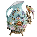 Кувшин с птичкой и  цветочным рисунком Blue Garden варинант исполнения - 2 | Loft Concept в Красноярске