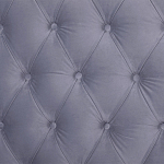 Кровать двуспальная серая с основанием из массива дерева с мягким изголовьем Velour Beds варинант исполнения - 4 | Loft Concept в Красноярске