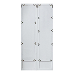 Зеркало-окно с эффектом старения в венецианском стиле Venetian White Mirror варинант исполнения - 2 | Loft Concept в Красноярске