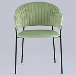Стул в велюре фисташкового цвета Horizon варинант исполнения - 3 | Loft Concept в Красноярске