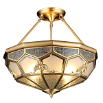 Люстра потолочная Leoni 2 в витражной технике варинант исполнения - 1 | Loft Concept в Красноярске