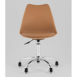 Офисный стул на металлическом основании EGGERY Brown пластик варинант исполнения - 5 | Loft Concept в Красноярске