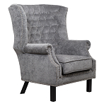 Кресло Charlie Armchair grey velour варинант исполнения - 1 | Loft Concept в Красноярске