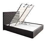 Кровать серая с подъемным механизмом Adelaide варинант исполнения - 2 | Loft Concept в Красноярске