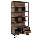 Стеллаж под TV в стиле лофт с открытыми полками и ящиками Urban Style Space варинант исполнения - 2 | Loft Concept в Красноярске