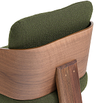 Кресло с каркасом из массива ореха Gallin Chair Green варинант исполнения - 6 | Loft Concept в Красноярске