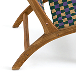 Кресло низкое из массива тика Barbados варинант исполнения - 5 | Loft Concept в Красноярске