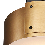 Потолочный светильник круглый светодиодный Semicircular Gold Panels старинная латунь варинант исполнения - 1 | Loft Concept в Красноярске