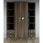 Большой шкаф с витриной Elsa Dreams Walnut варинант исполнения - 1 | Loft Concept в Красноярске