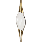 Подвесной светильник с хрустальным плафоном и бронзовым основанием Renee Glass Drops  варинант исполнения - 3 | Loft Concept в Красноярске