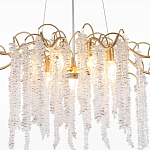 Люстра c подвесками из прозрачного хрусталя Диаметр 85 см FAIRYTREE Light варинант исполнения - 4 | Loft Concept в Красноярске